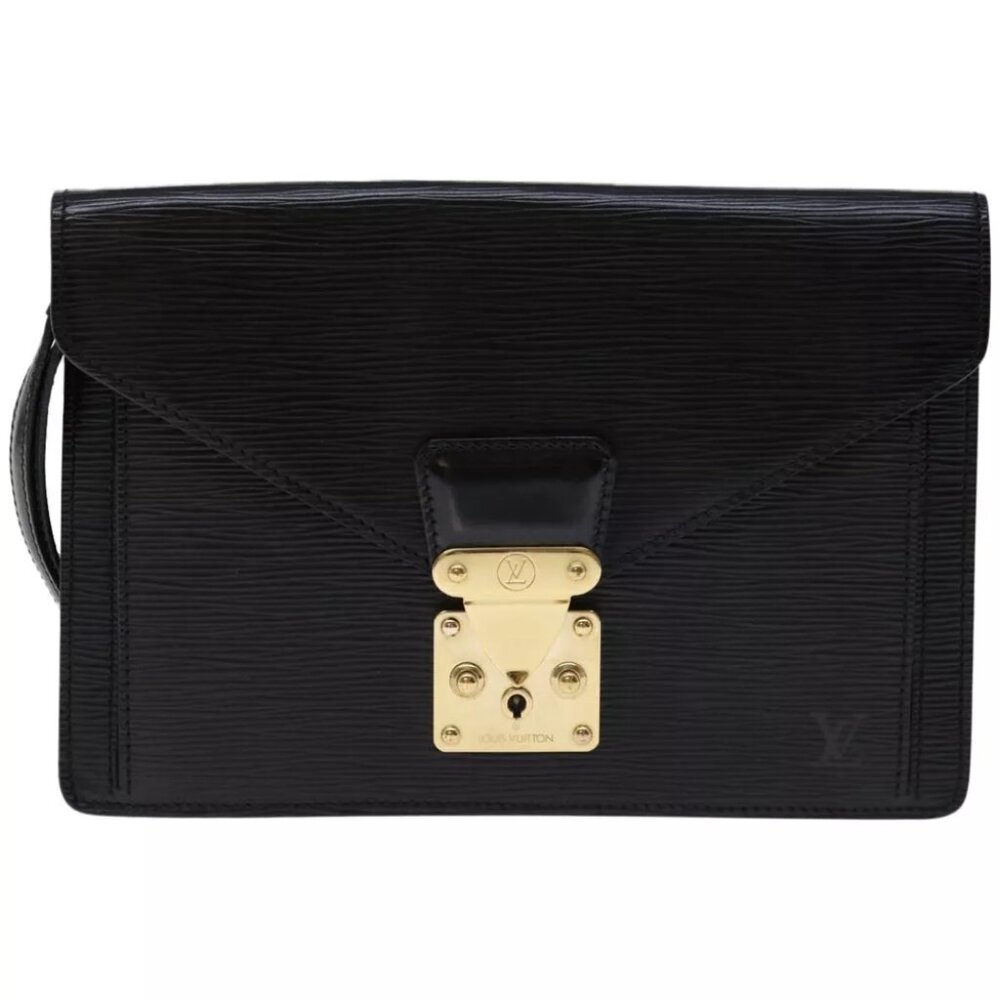 LOUIS VUITTON Epi Serie Dragonne Hand Bag Black M52612 LV Auth 67861 - Picture 2 of 16